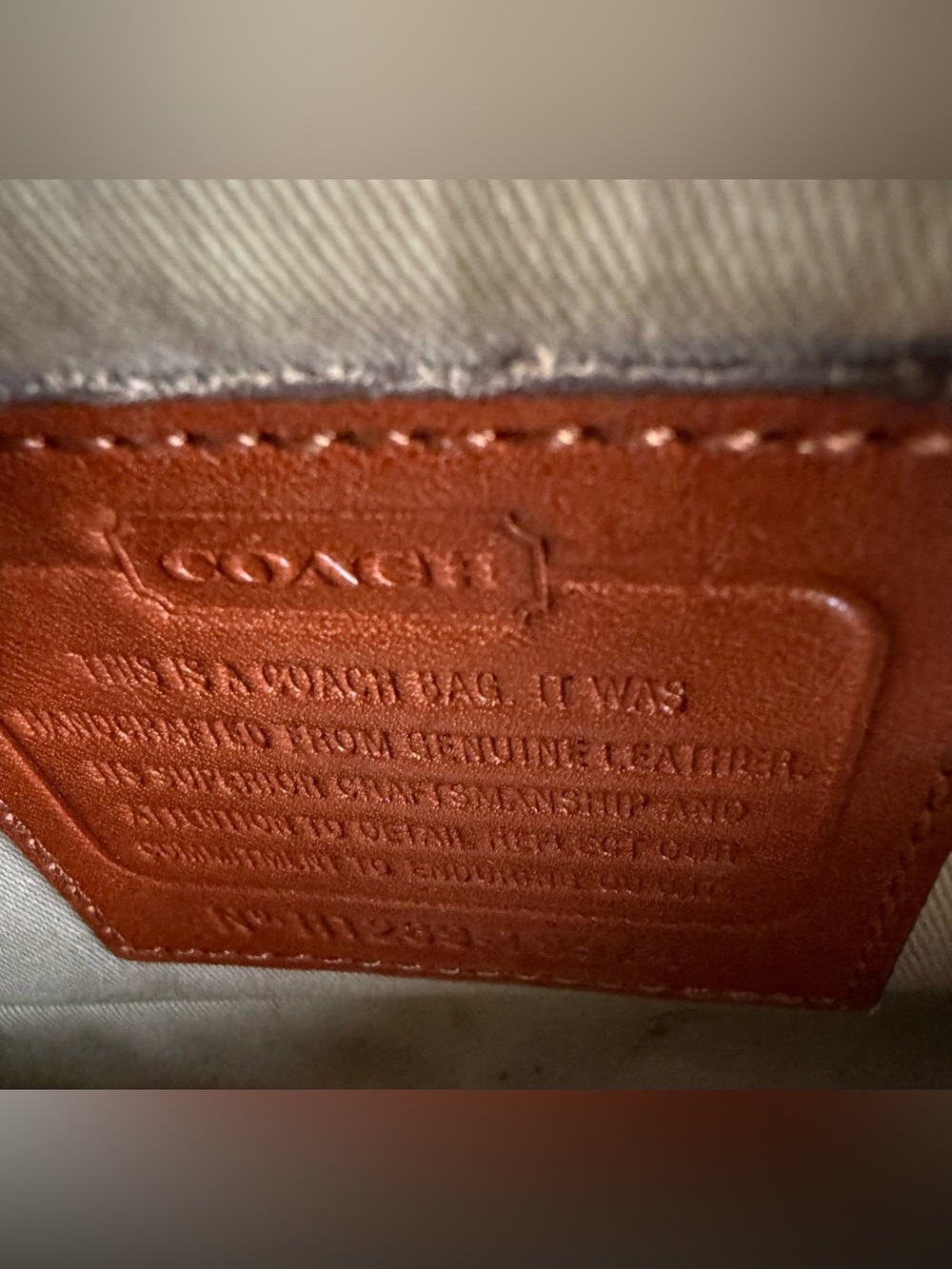 Coach Brown Leather Crossbody with Tassel Strap - Picture 3 of 5